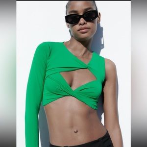 ZARA Knotted Asymmetrical Too.